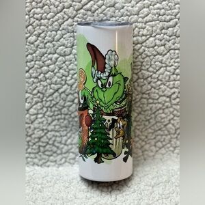 Christmas theme 20 ounce skinny tumbler